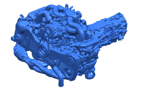 3D Subaru Engine Transmission Scan